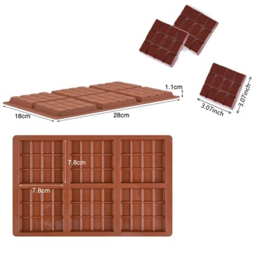 Forma silicon pentru tablete patrate de ciocolata  - T13512