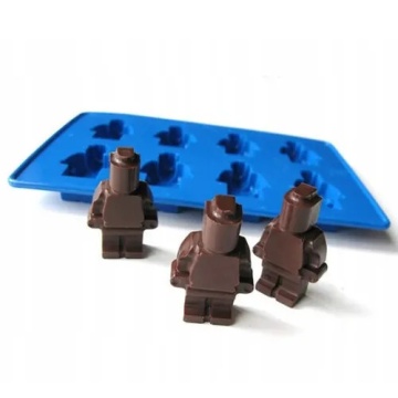 Mulaj din silicon - Robotei Lego cu 6 cavitati