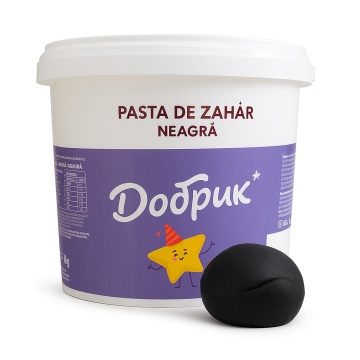 Pasta de zahar - NEGRU - 1 kg - Dobryk