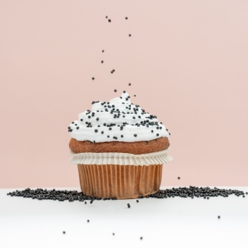 Perle 2 mm (Nonpareils) - Negru - 400 gr - Dharst