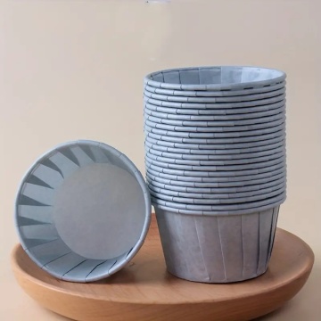 Set 24 forme de copt pentru briose termorezistente - Albastru pal – accesorii si ambalaje profesionale pentru cofetarie si patiserie