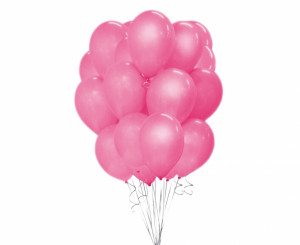 Set 50 baloane latex 30 cm - Roz Pastel - Img 1