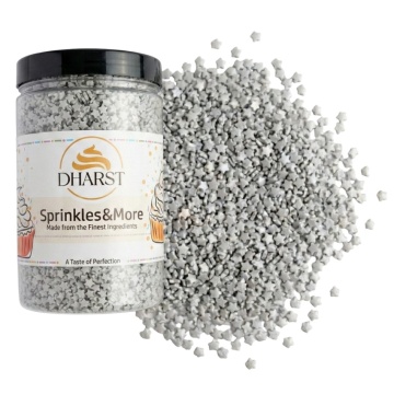 Sprinkles stelute argintii - 800 gr - Dharst