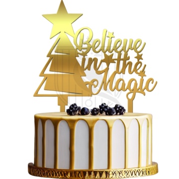 Topper pentru tort "Believe in the magic"