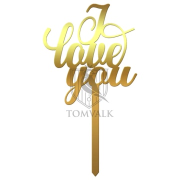 Topper pentru tort "I Love You" II