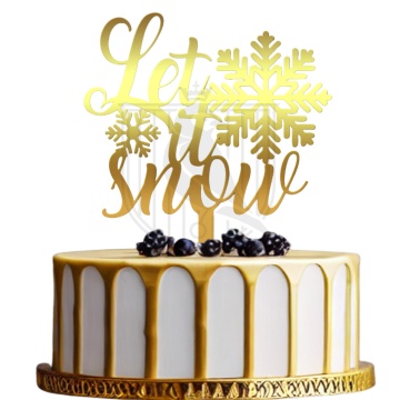 Topper pentru tort "Let it snow" II