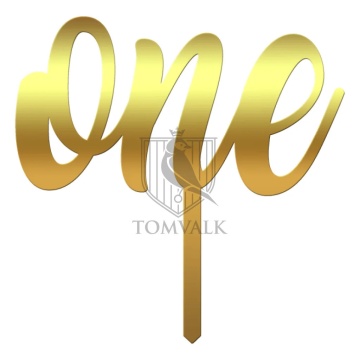 Topper pentru tort "One" pentru prima aniversare a copilului AM