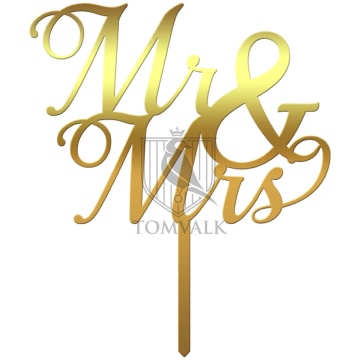 Topper tort nunta "Mr&Mrs" XXcV