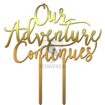 Topper tort "Our adventure continues"