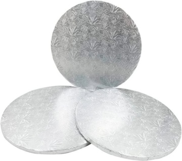 Cake drum rotund Argintiu- 30 cm