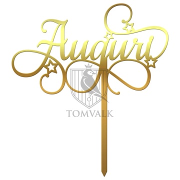 Cake topper "Auguri" M3