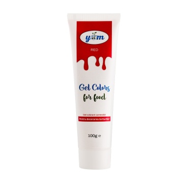 Colorant alimentar gel - YAM – ROSU - 100gr