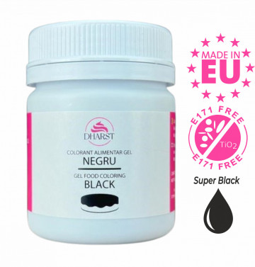 Colorant gel - NEGRU - 80g - Dharst