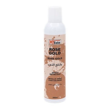 Colorant Spray RoseGold Metalic - 250 ml - MyBake
