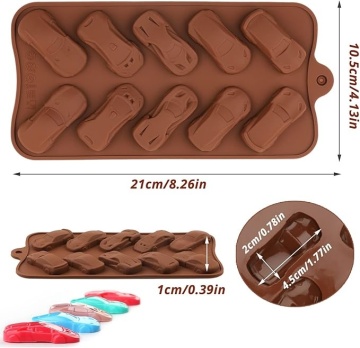 Forma Silicon Masinute,  10 alveole - T13224