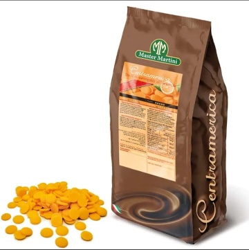 Glazură Vegetală Portocalie cu Aromă de Portocală (Bănuți) – Centramerica Master Martini – 1kg