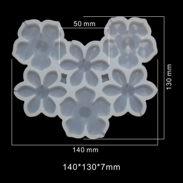 Mulaj silicon Lolipop - 6 Flori