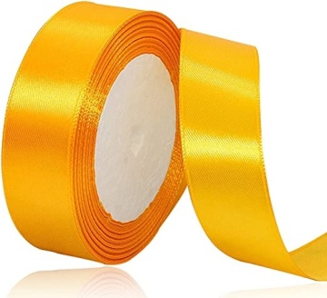 Panglica Satin - Galben Auriu - 2 cm x 22,5 m