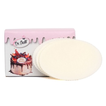 Set 24 placute ovale din vafa pentru mesaje tort - Dr Gusto