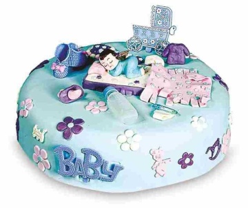 Set decor tort Baby Boy - 5 piese