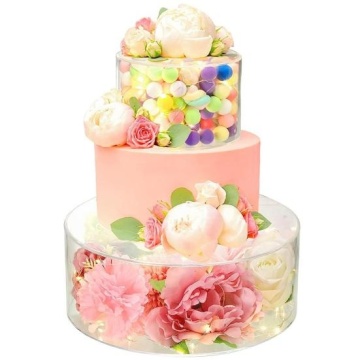 Set 3 etaje tort cilindrice - 15 cm, 20 cm si 25 cm