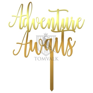 Topper pentru tort "Adventure Awaits"