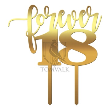 Topper tort "Forever 18"