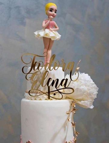 Topper tort "Nume" Mnht