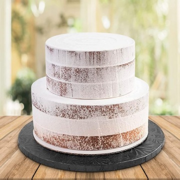 Cake drum rotund Negru - 35 cm - pachet 5 buc.