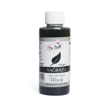 Colorant alimentar lichid liposolubil - Dr. Gusto - NEGRU - 110 gr