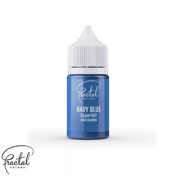 Colorant alimentar lichid liposolubil - Navy Blue - 30 gr. - Fractal Colors