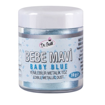 Colorant Pudra Metalizat - Dr. Gusto - 10 g - ALBASTRU BEBE