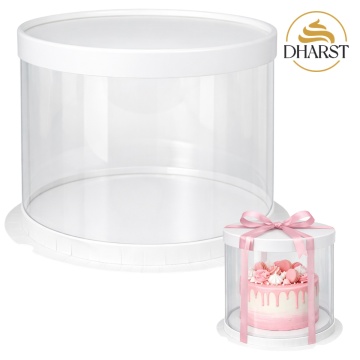 Cutie transparentă pentru tort Dharst – Ø30 x 25 cm