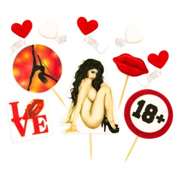 Decoratiuni comestibile din zahar - set Adult 18+