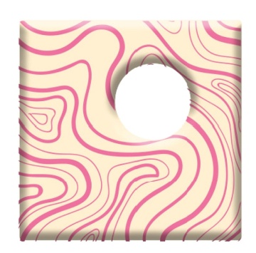 Decoratiuni din ciocolata - patrat decor Md 011 - cutie 240 buc