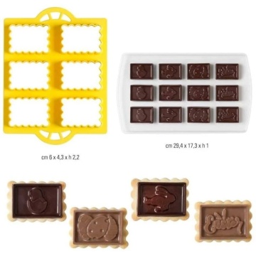 Decupatoare Plastic Biscuiti Easter + Matrita Plastic Ciocolata