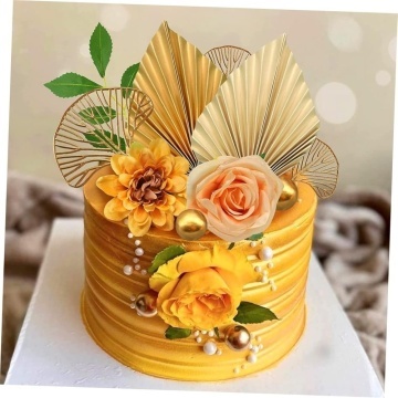 Flori Decorative pentru Tort – Set 10 Piese Galben