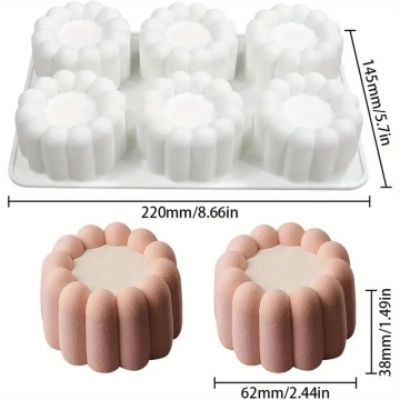 Forma de silicon monoportii cu 6 cavitati - T14035