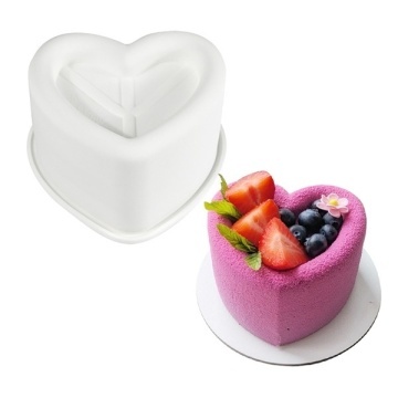 Formă din silicon - Bento Cake - Inimă – 12,5 × 11 × 7 cm