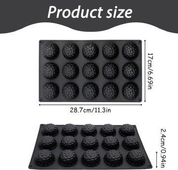 Forma de silicon cu 15 cavitati - Mini-ananas - T15013