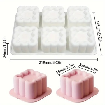 Forma din silicon cu 6 cavitati - T14034