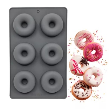 Forma din silicon donuts - 6 cavitati - W01007