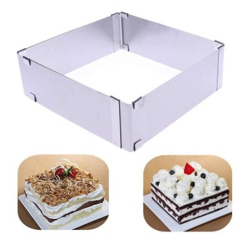 Forma reglabila tort patrate/dreptunghi - 15 cm - 28 cm - H 5cm - Img 4