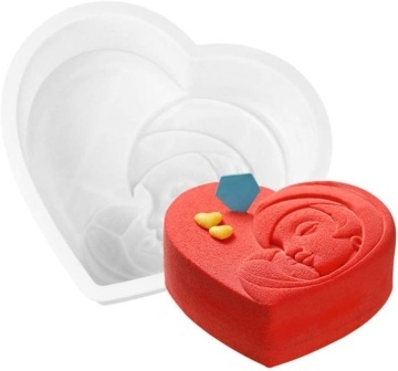 Formă silicon pentru tort în formă de inimă „Mama” – 17 × 18 × 6 cm