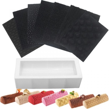 Kit forma silicon si Covoras Decor Love - Tort 3D Trunchi