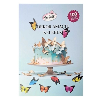 Pachet 100 fluturi decorativi necomestibili - Diverse culori- Dr.Dusto