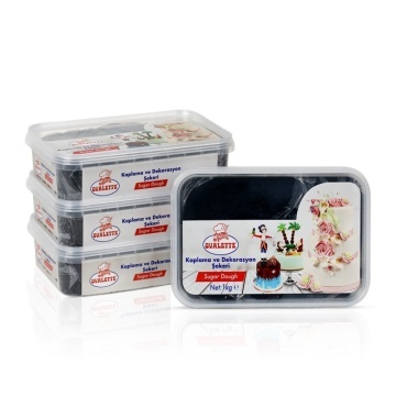 Pasta de zahar pentru decorare și acoperire – NEGRU – Ovalette – 1 kg