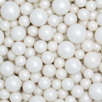 Perle din zahăr alb sidefat Dobryk - 3 dimensiuni– 1 kg