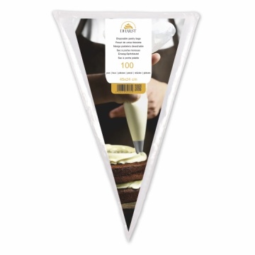 Poșuri unică folosință albe, set 100 buc, dimensiunea 45x24 cm, ideale pentru cofetărie