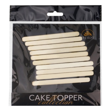 Set 10 bețe pentru înghețată, cake pop și cakesicle – 10 x 0,9 cm – Dharst